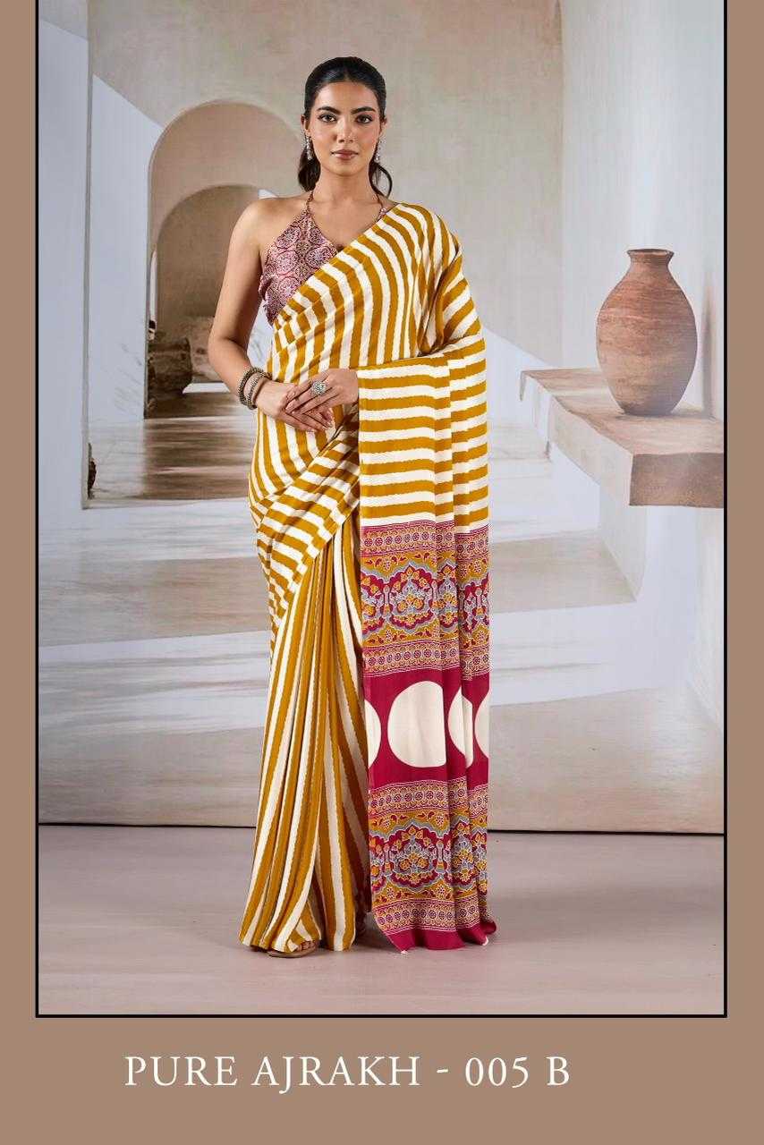 Satin Printed Saree