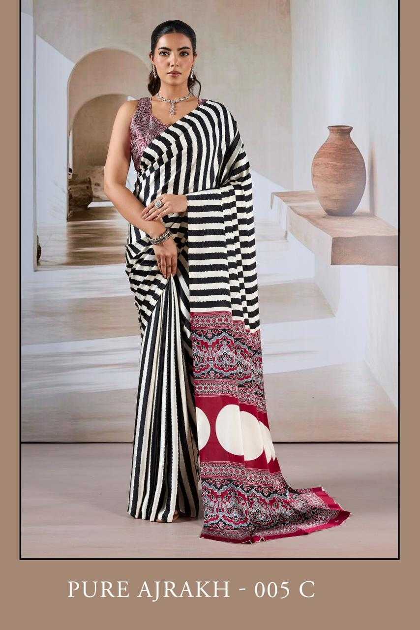 Satin Printed Saree