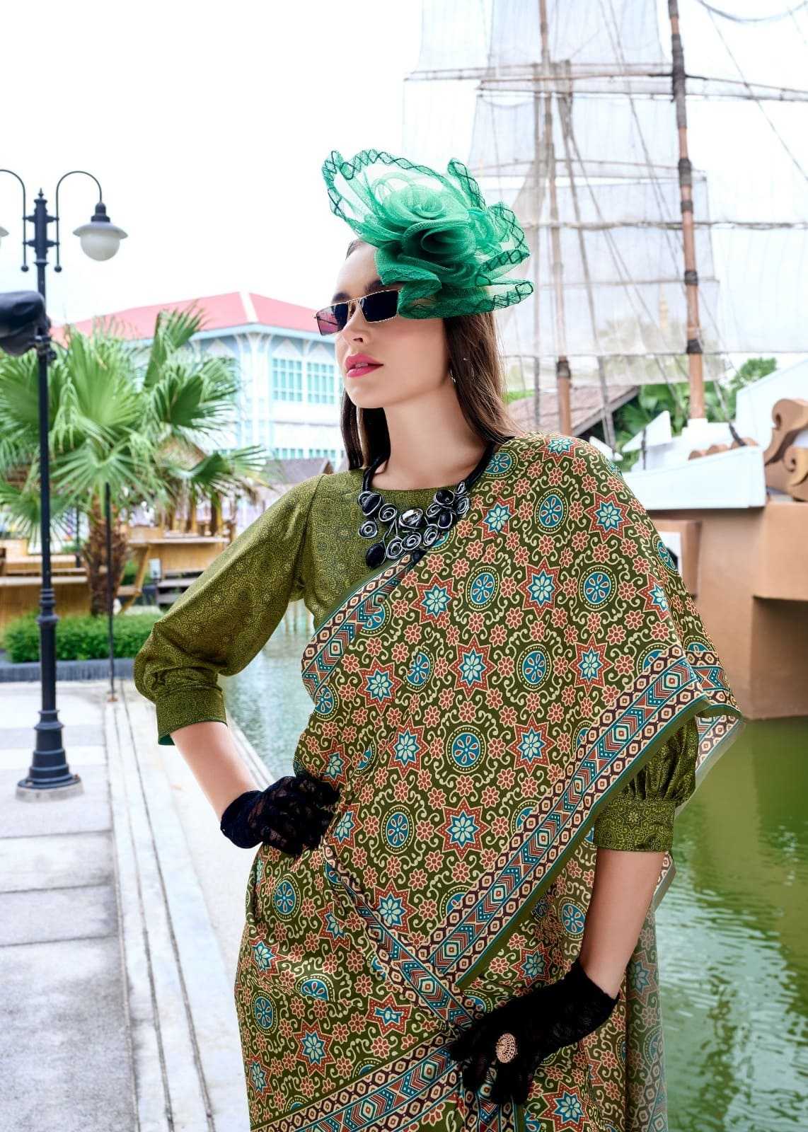 Satin Silk Printed Saree