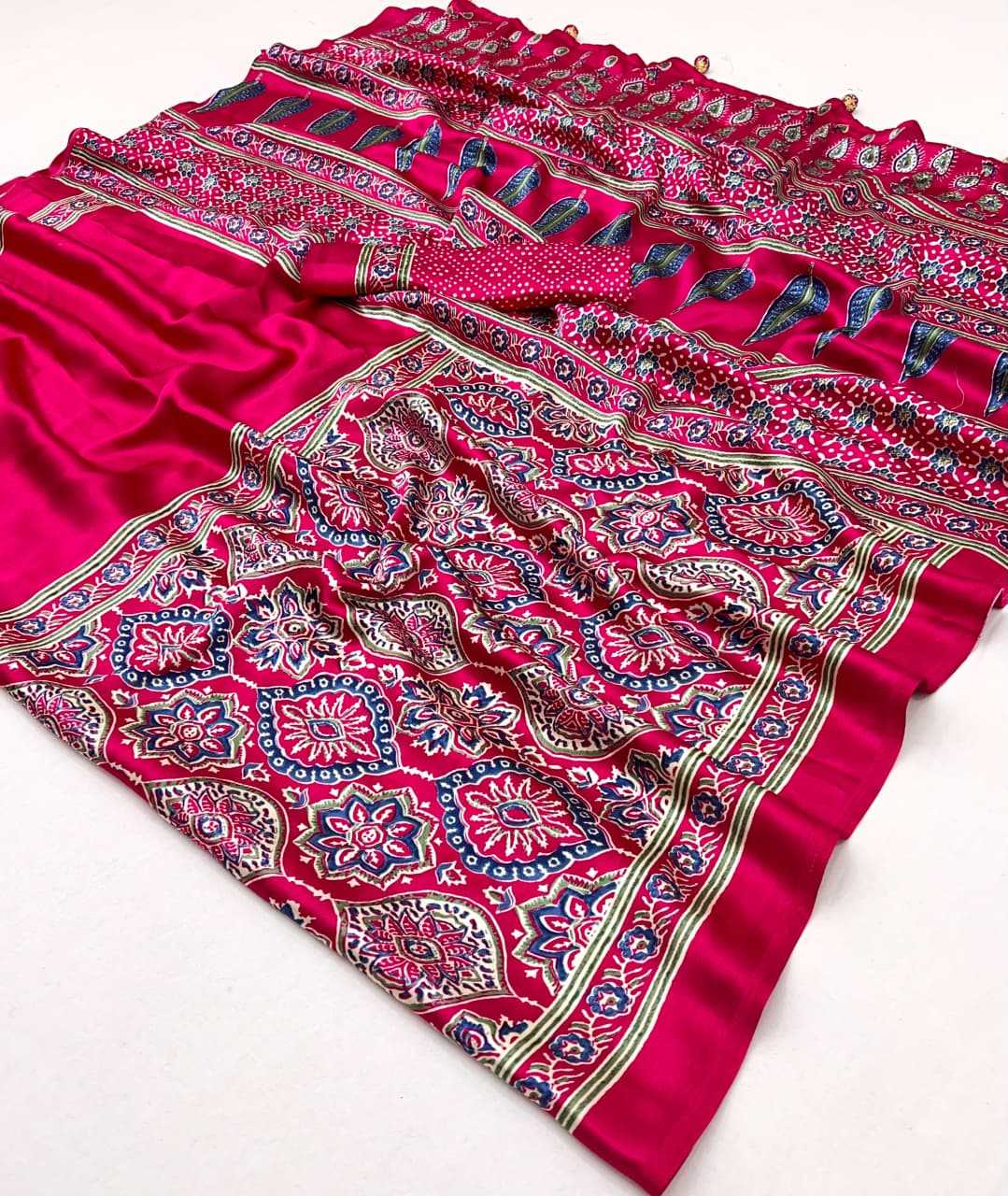 Fancy Ajrakh Saree
