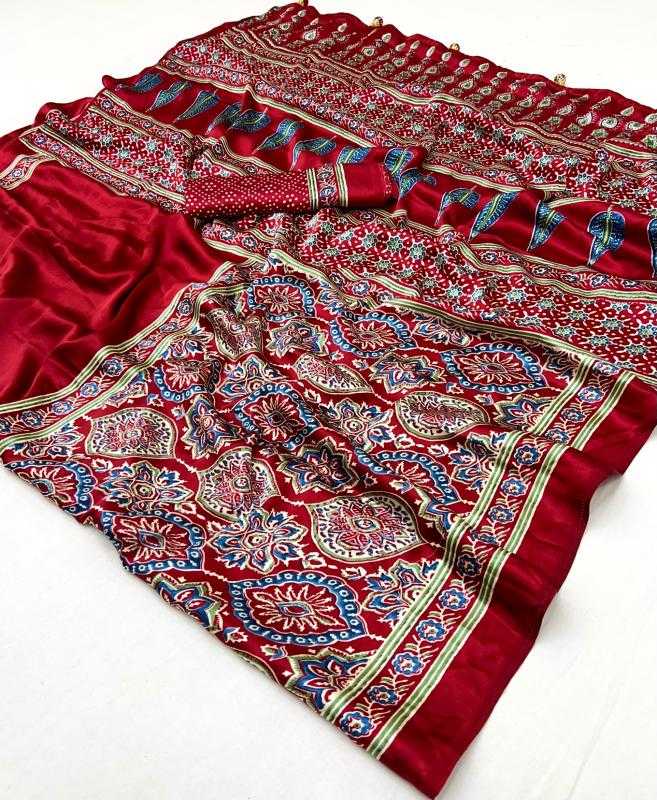 Fancy Ajrakh Saree