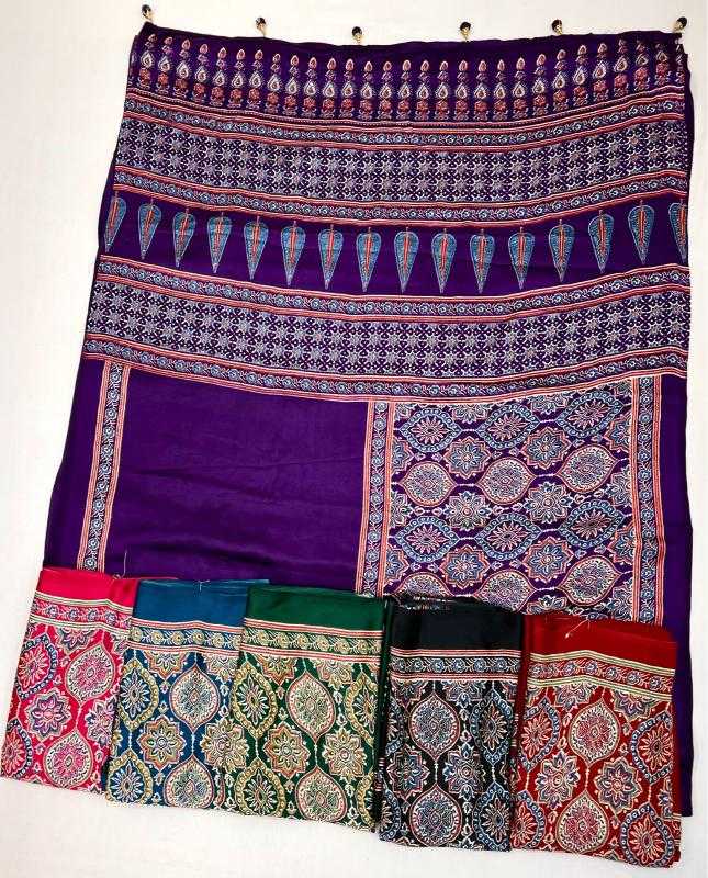 Fancy Ajrakh Saree