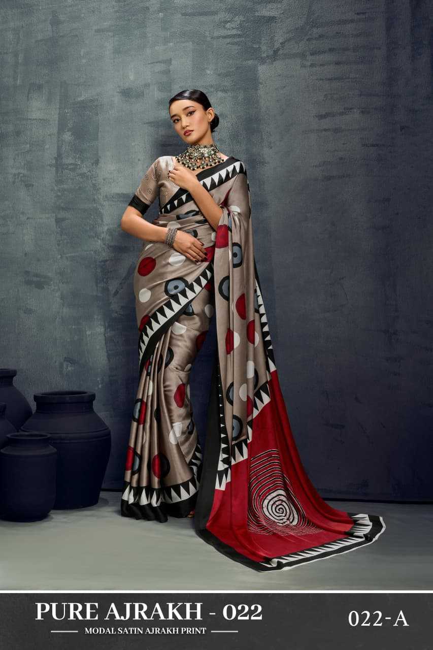 Satin Printed Saree