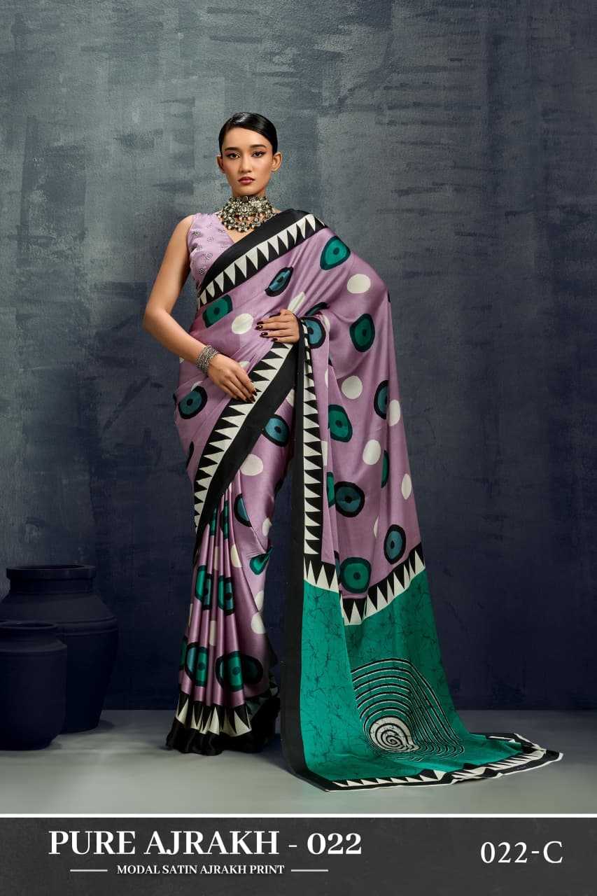 Satin Printed Saree