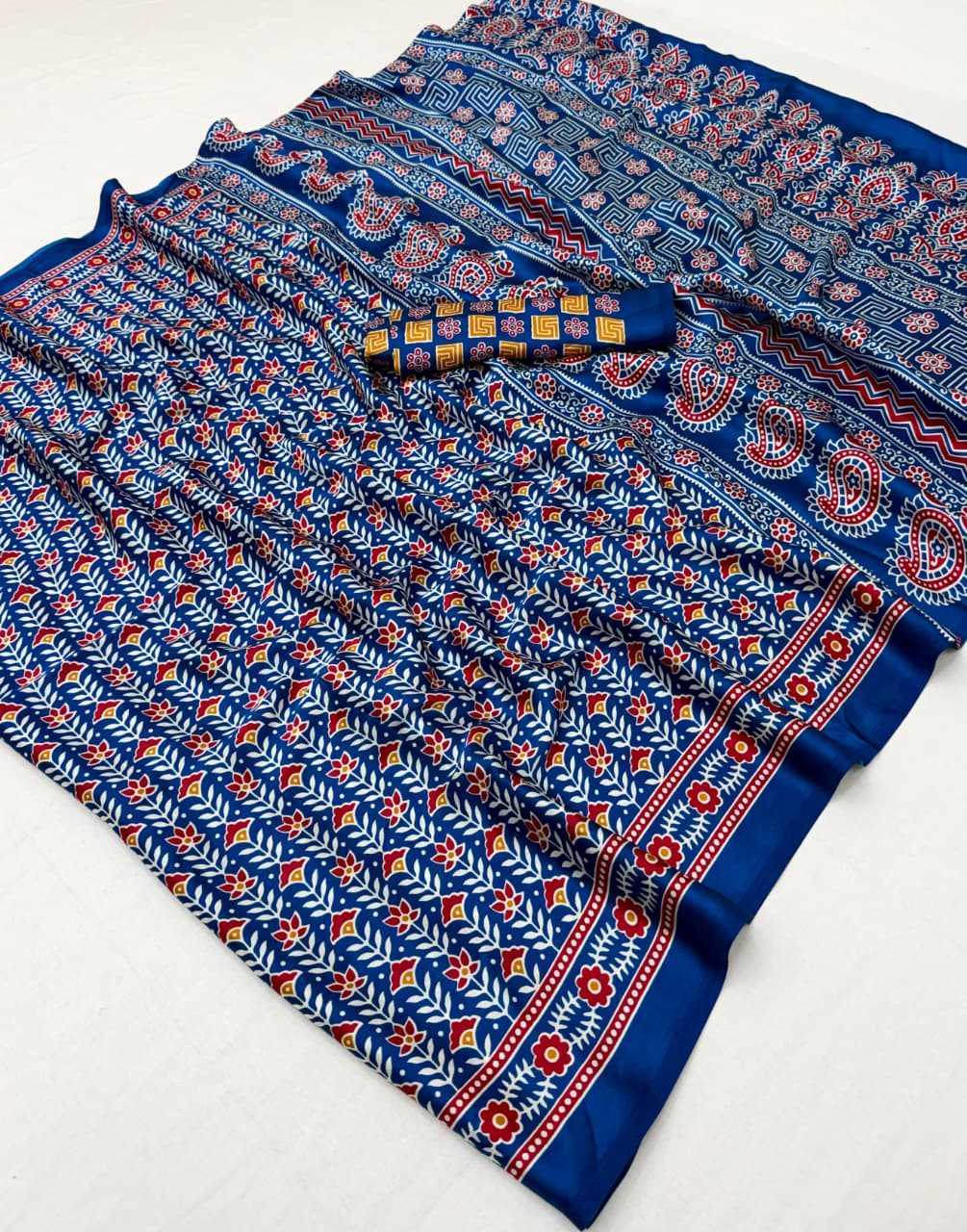 Satin Printed Saree