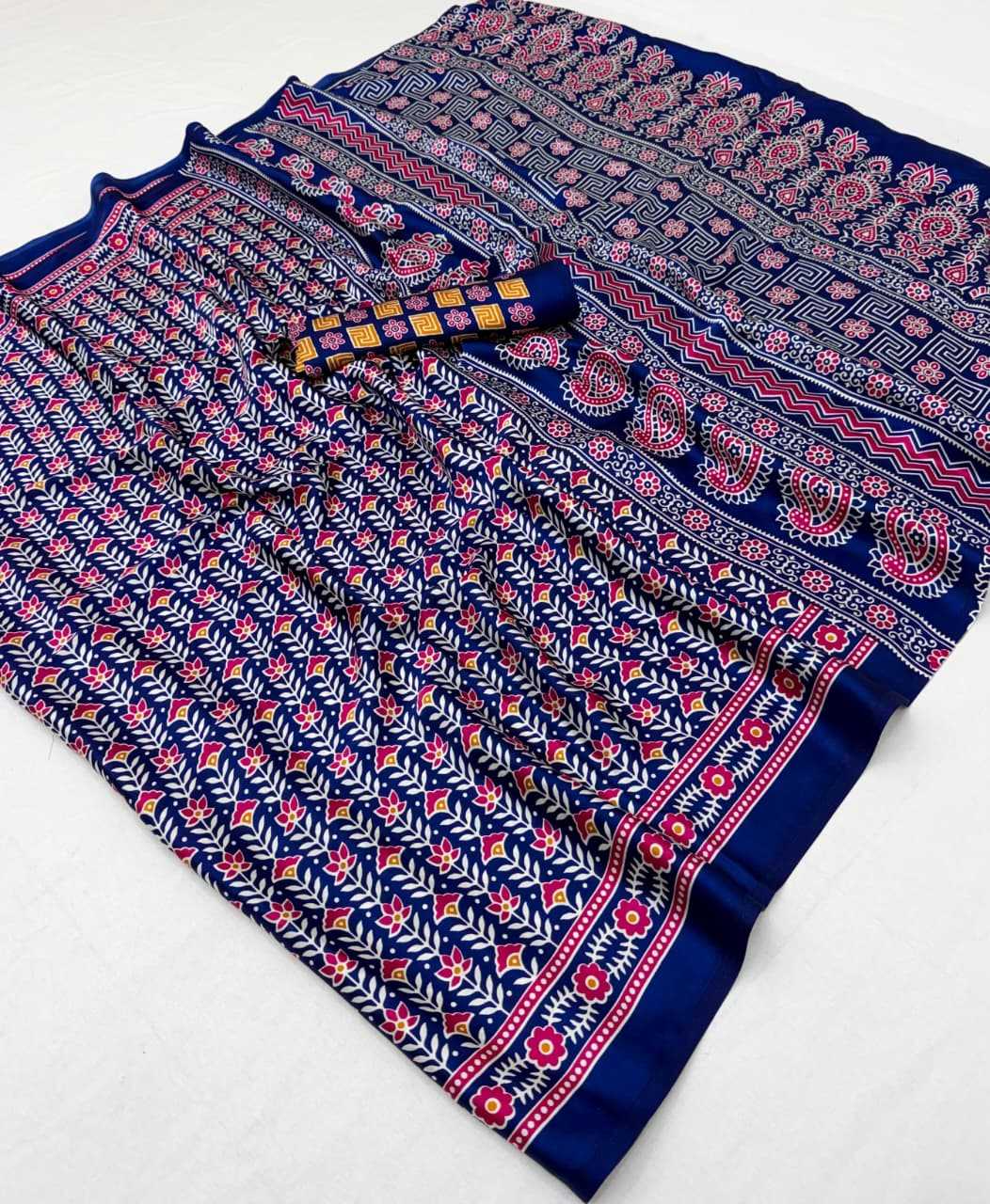 Satin Printed Saree