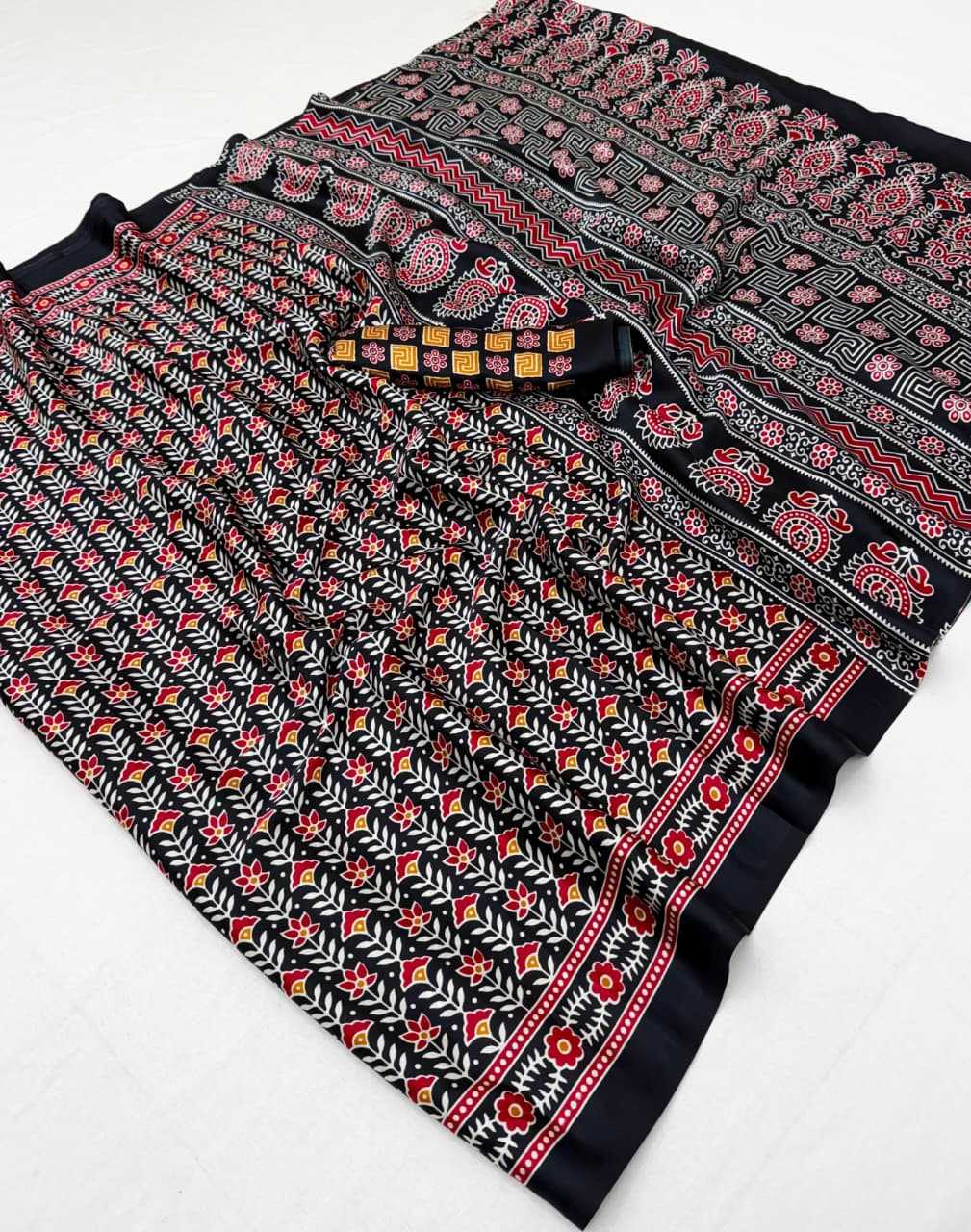 Satin Printed Saree