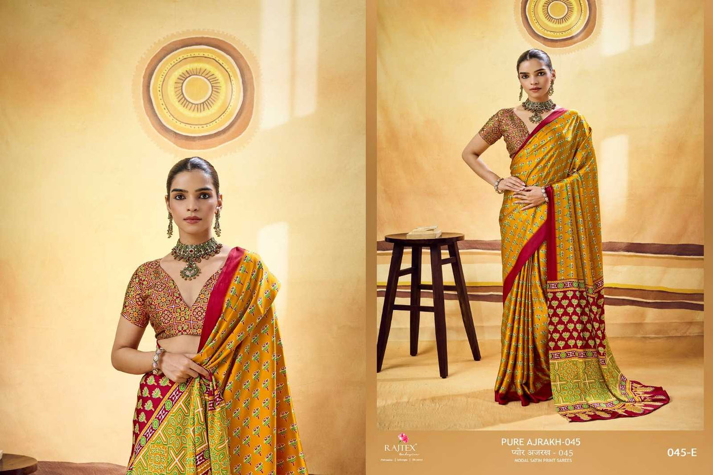 Satin Printed Saree