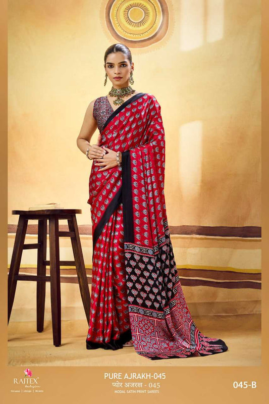 Satin Printed Saree