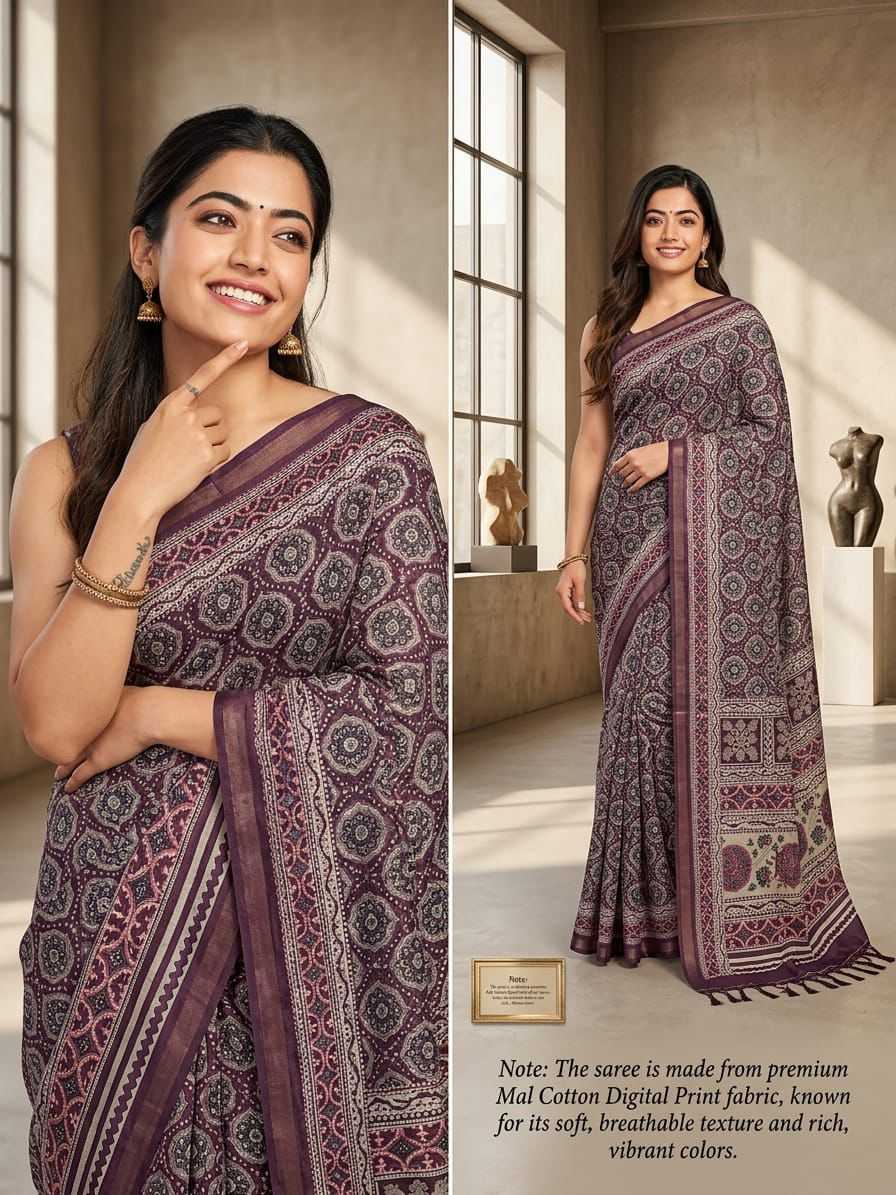 Soft Cotton Silk Printed Saree