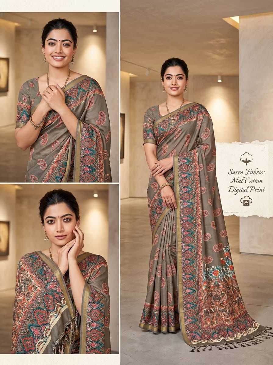 Soft Cotton Silk Printed Saree