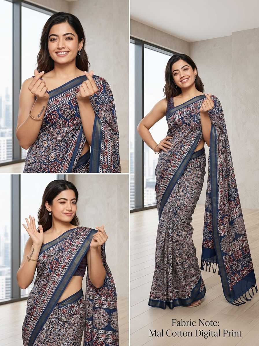 Soft Cotton Silk Rashmika Mandanna Collections