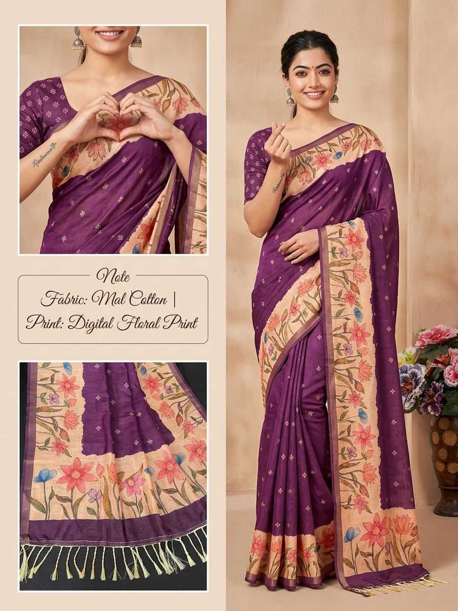 Soft Cotton Silk Rashmika Mandanna Collections