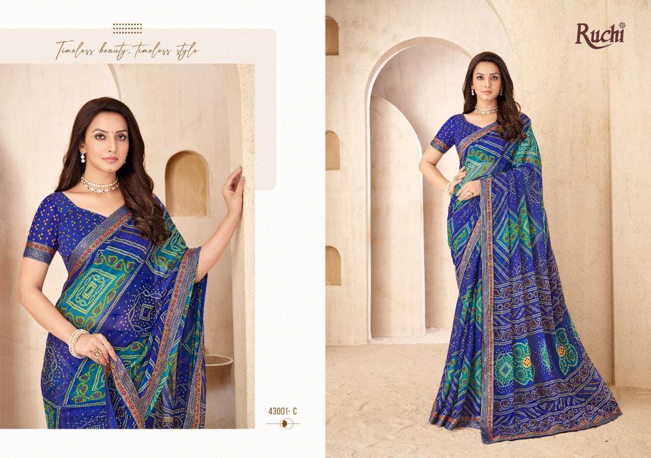 Pure Bandhej Bandhani Saree