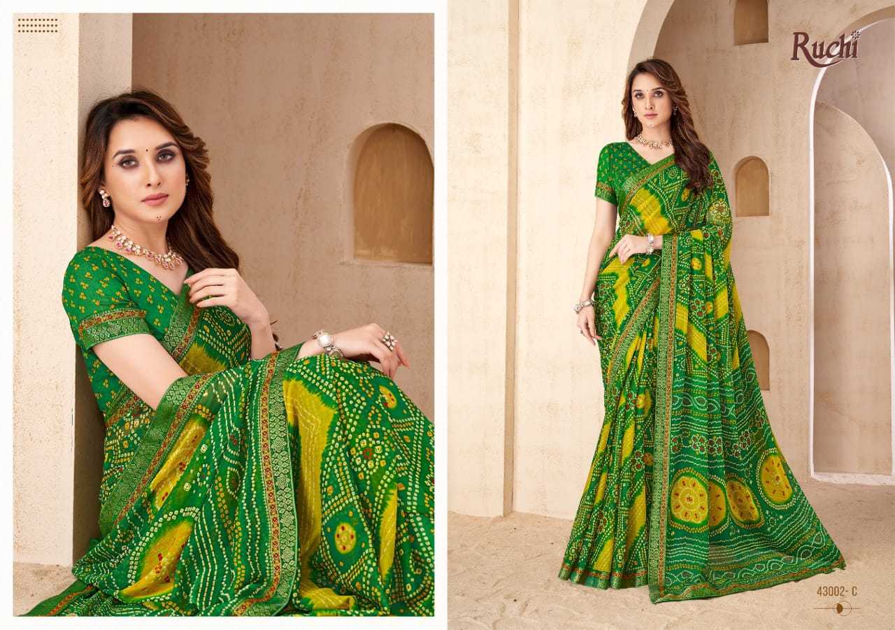 Pure Bandhej Bandhani Saree