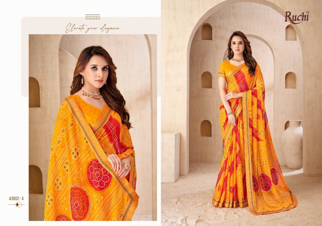 Pure Bandhej Bandhani Saree
