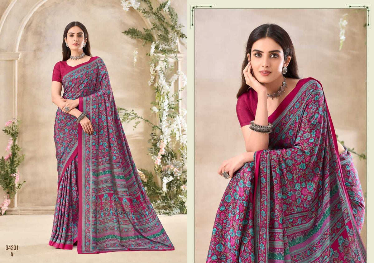 Crepe Silk Saree