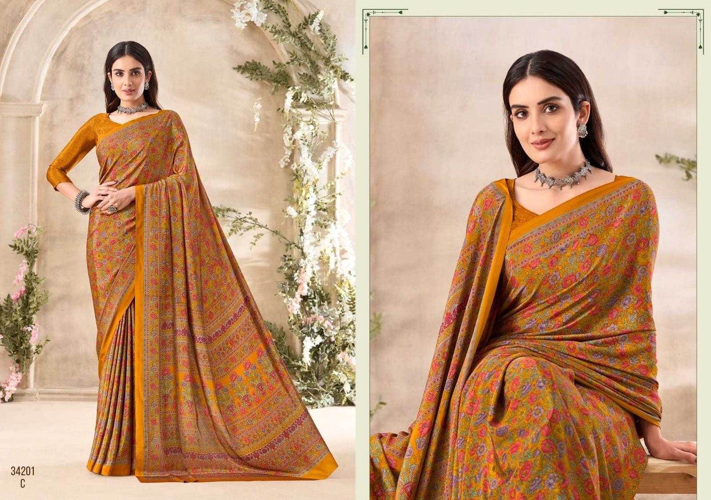 Crepe Silk Saree