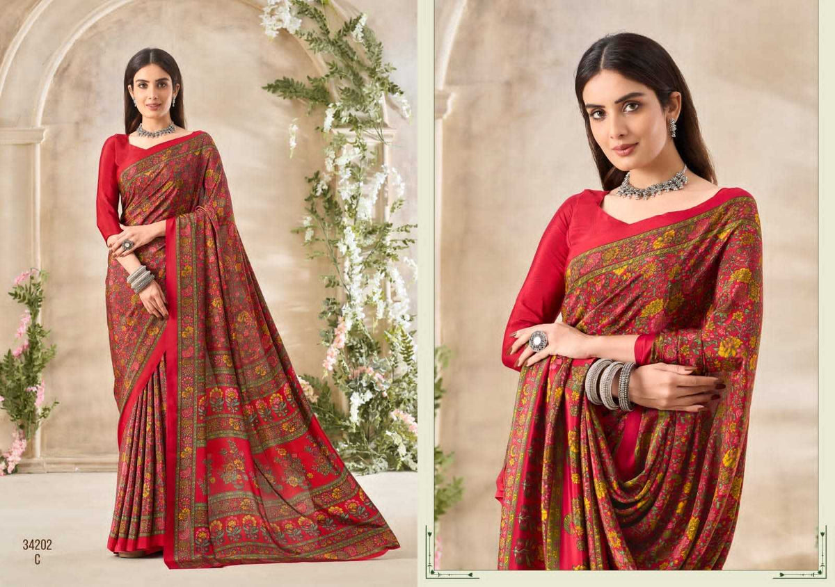 Crepe Silk Saree