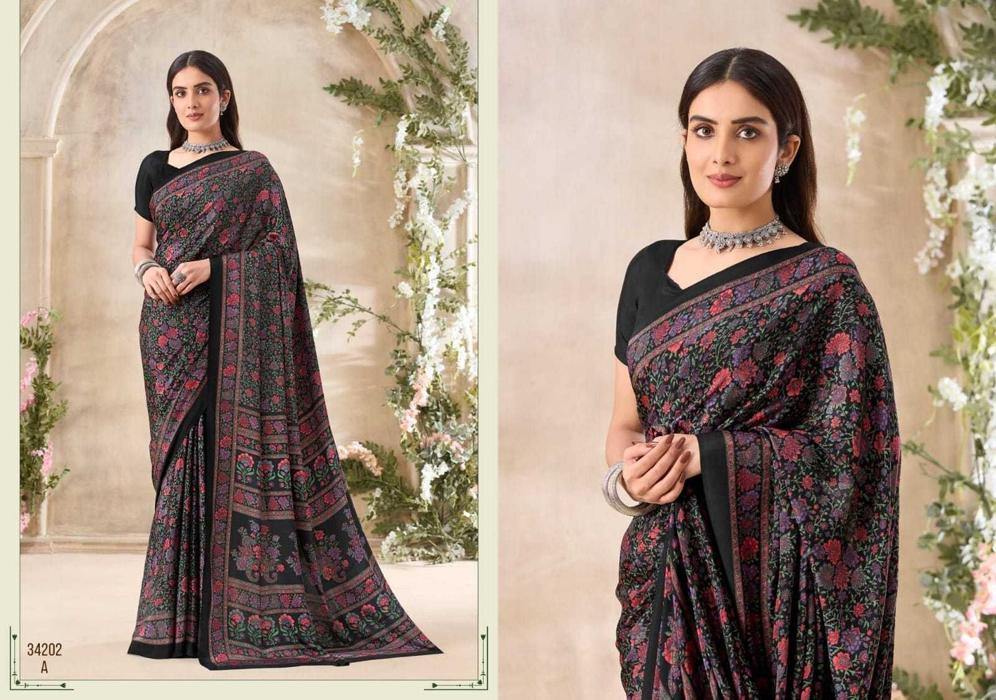 Crepe Silk Saree