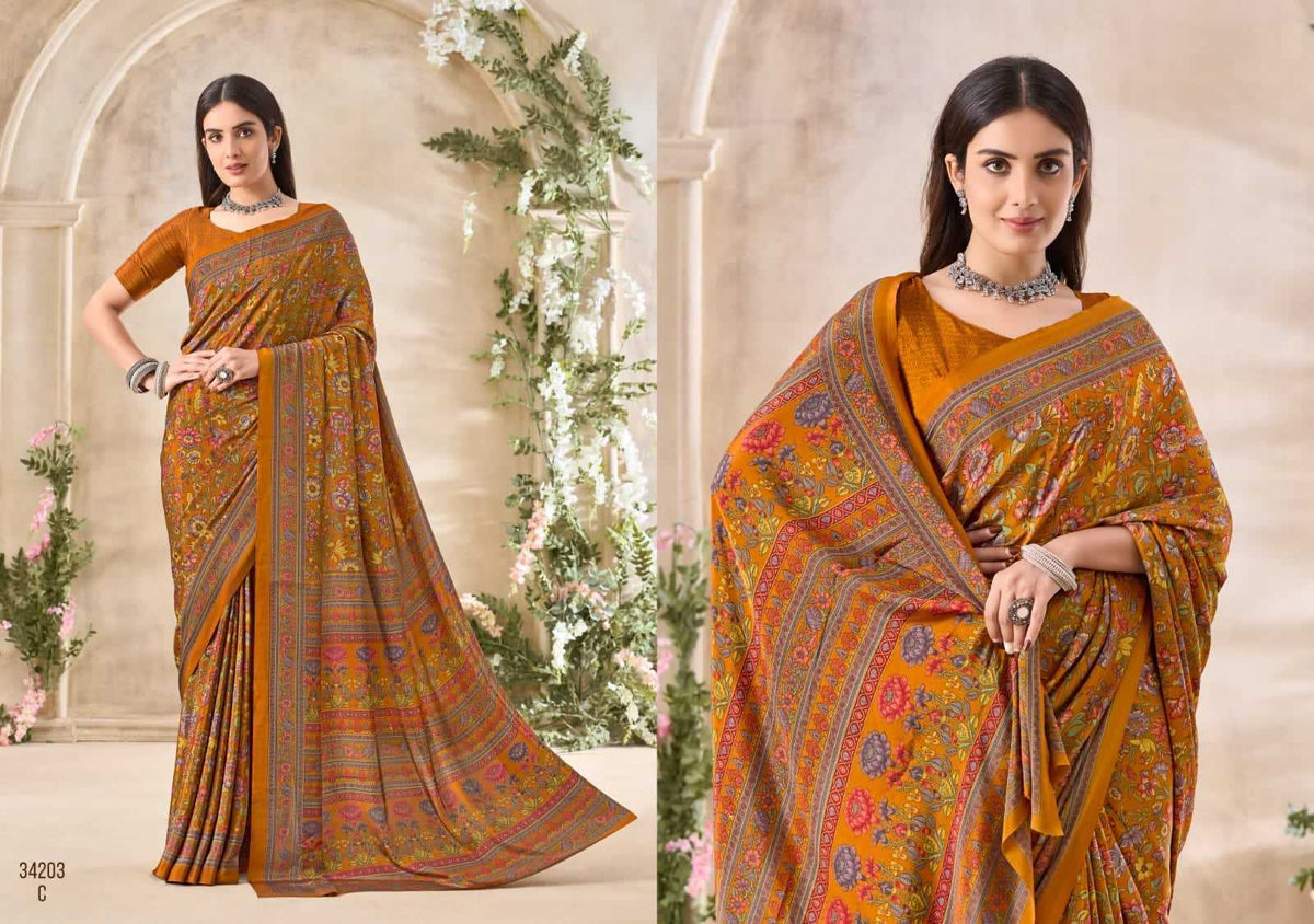 Crepe Silk Saree