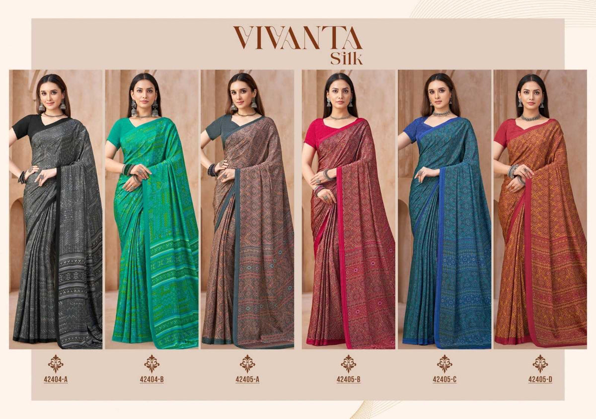 Crepe Silk Saree