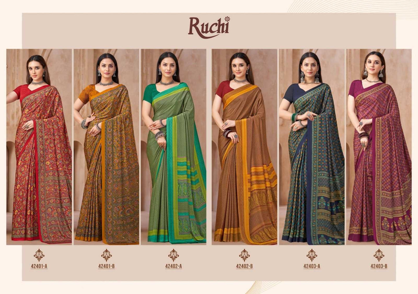 Crepe Silk Saree