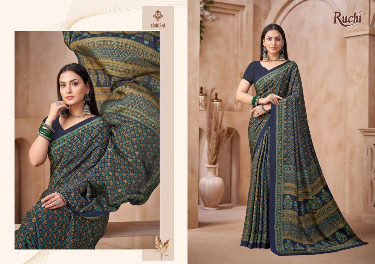 Crepe Silk Saree