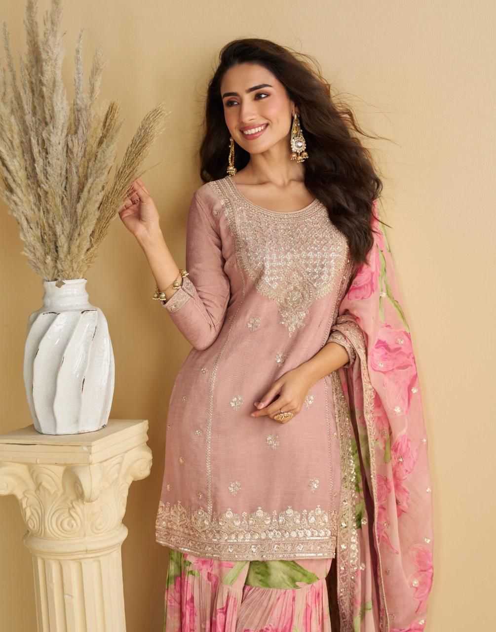 Ladies Silk Suit