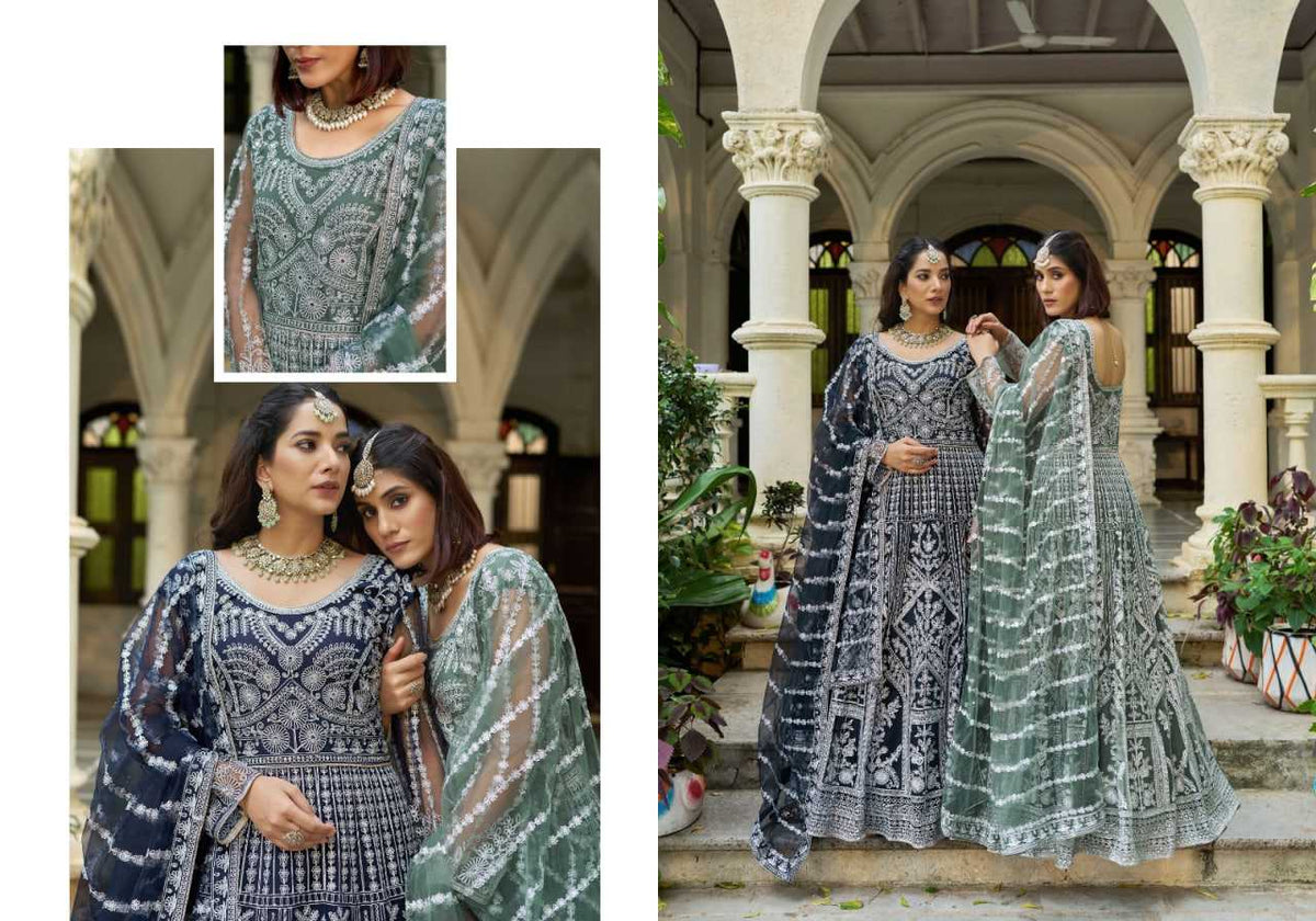 Butterfly Net Anarkali Suit