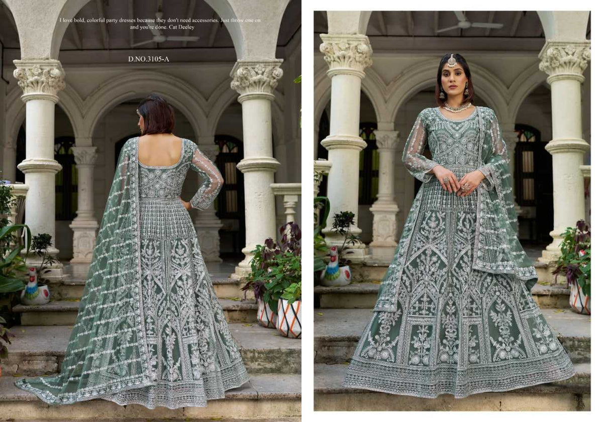 Butterfly Net Anarkali Suit