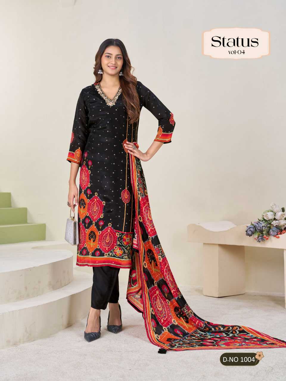 Viscose Ladies Silk Suit