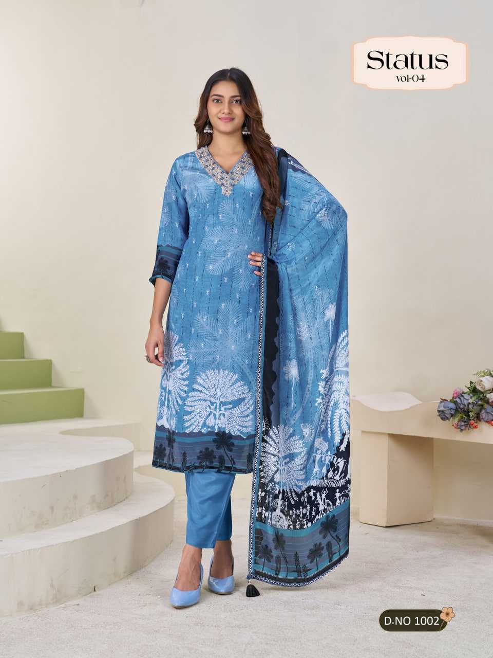 Viscose Ladies Silk Suit