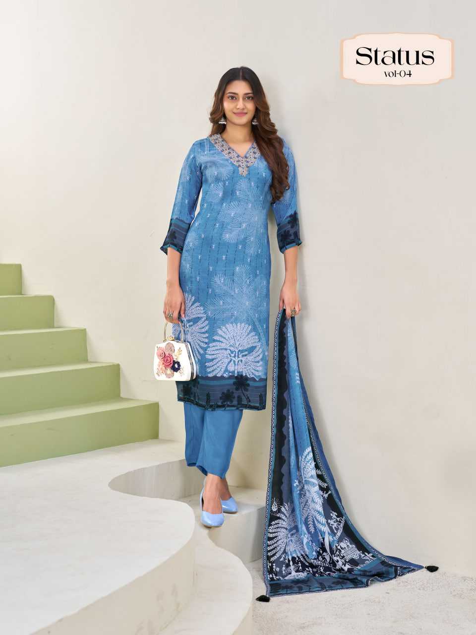Viscose Ladies Silk Suit