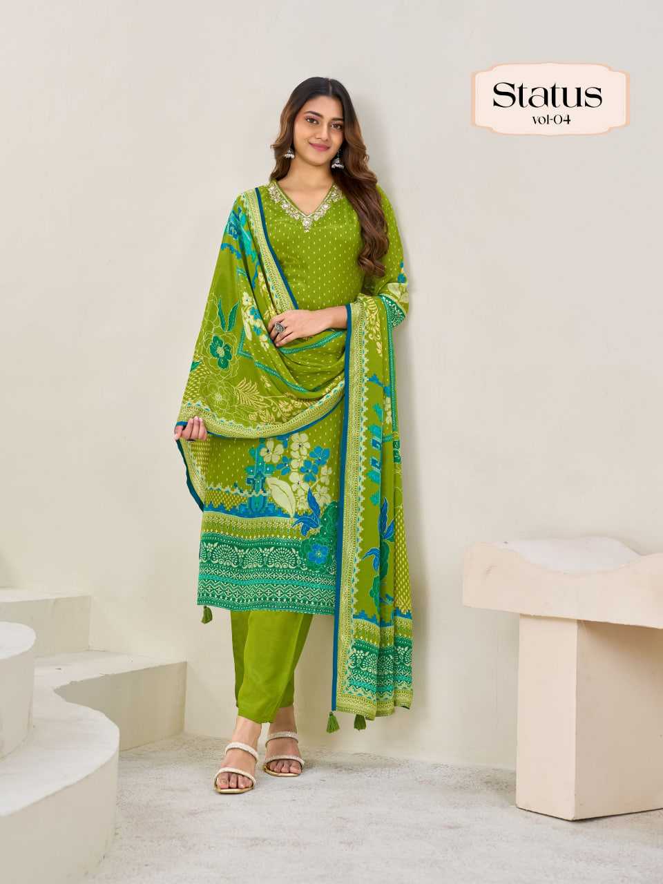 Viscose Ladies Silk Suit