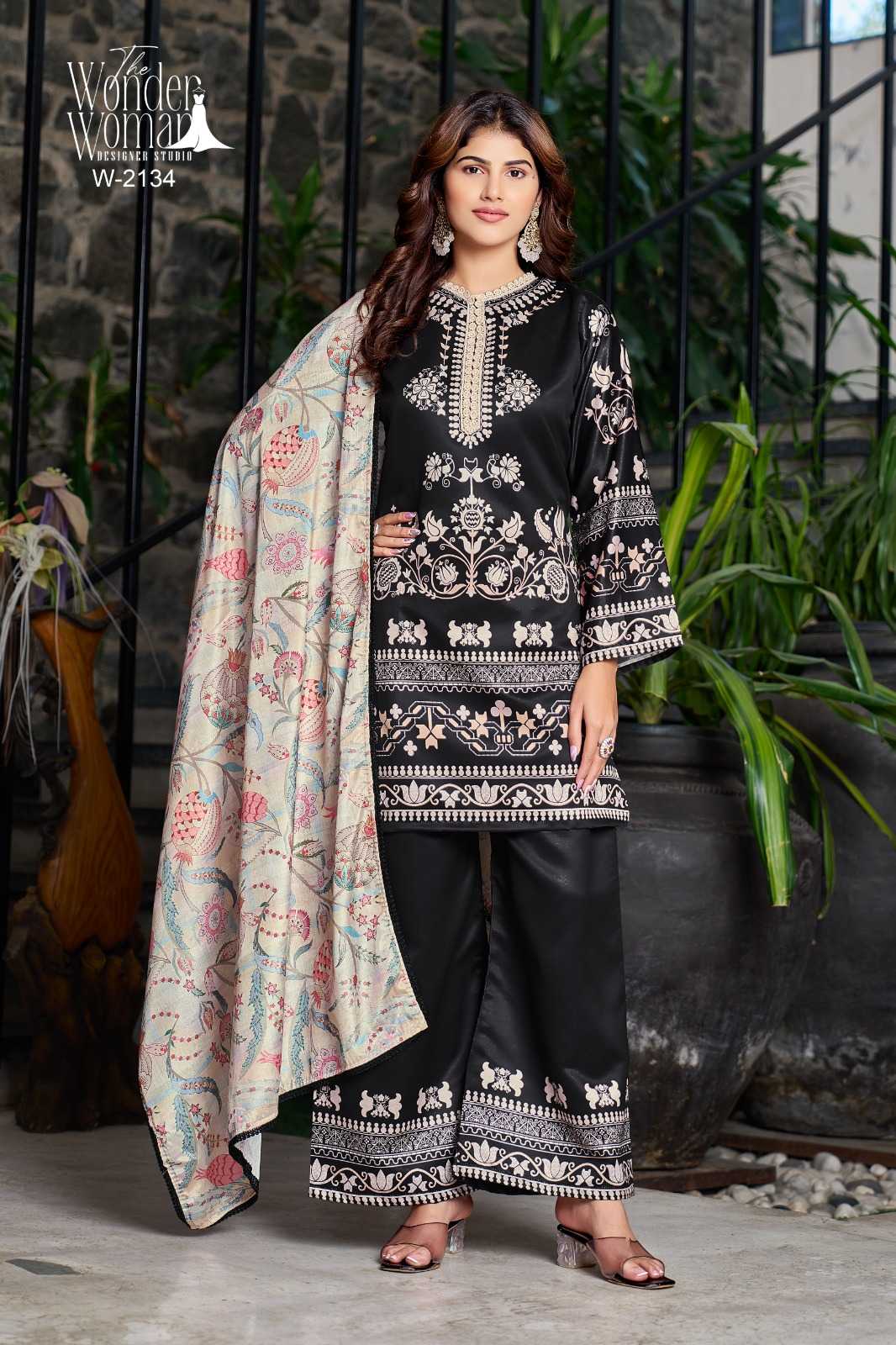 Satin Party Wear Suit