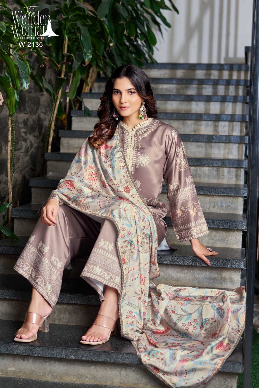Satin Party Wear Suit