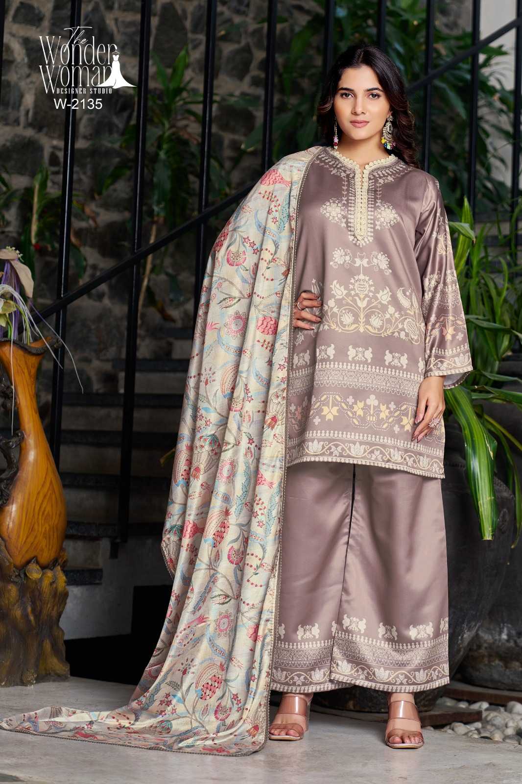 Satin Party Wear Suit
