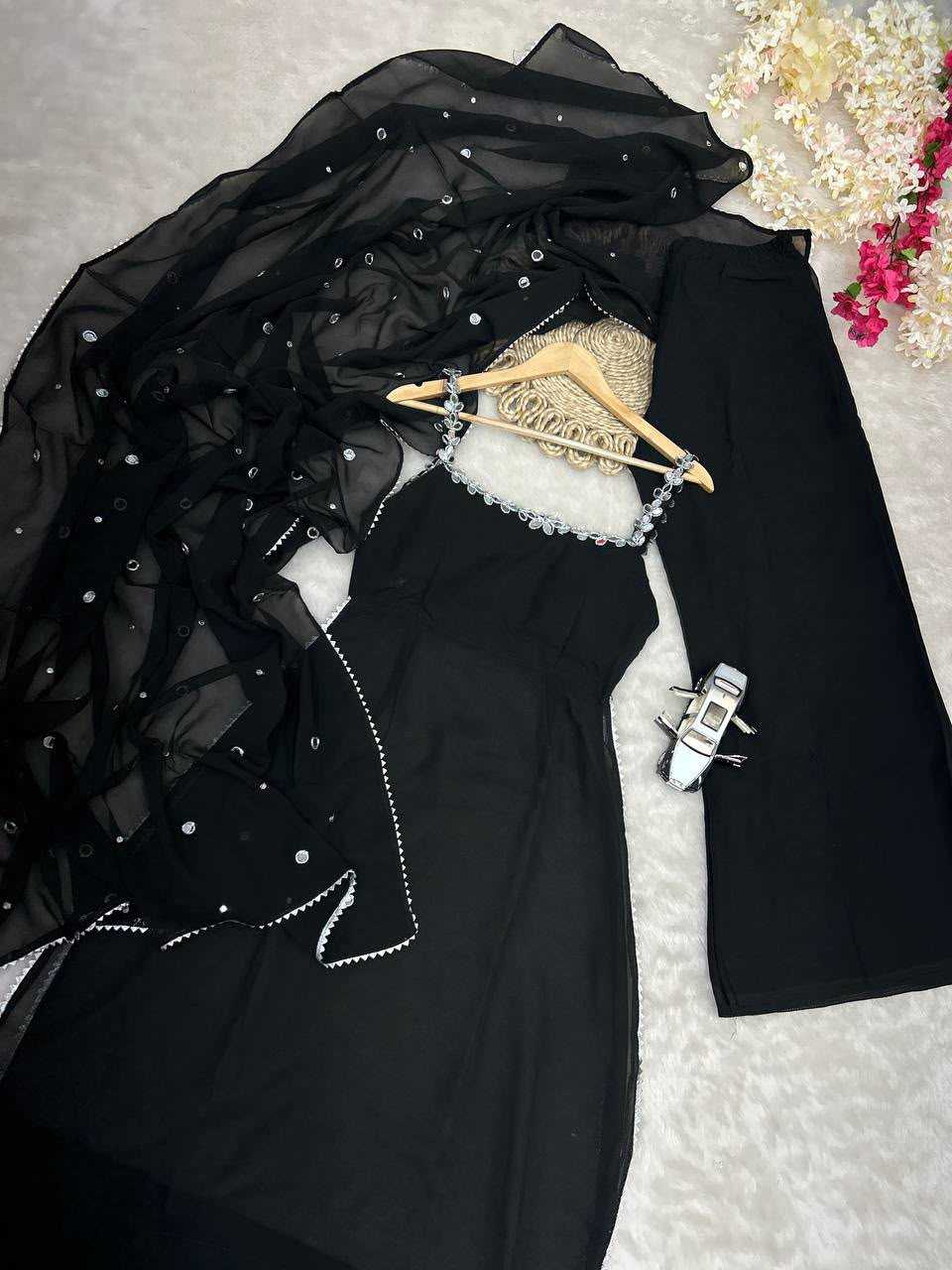 Faux Georgette Palazzo Suit