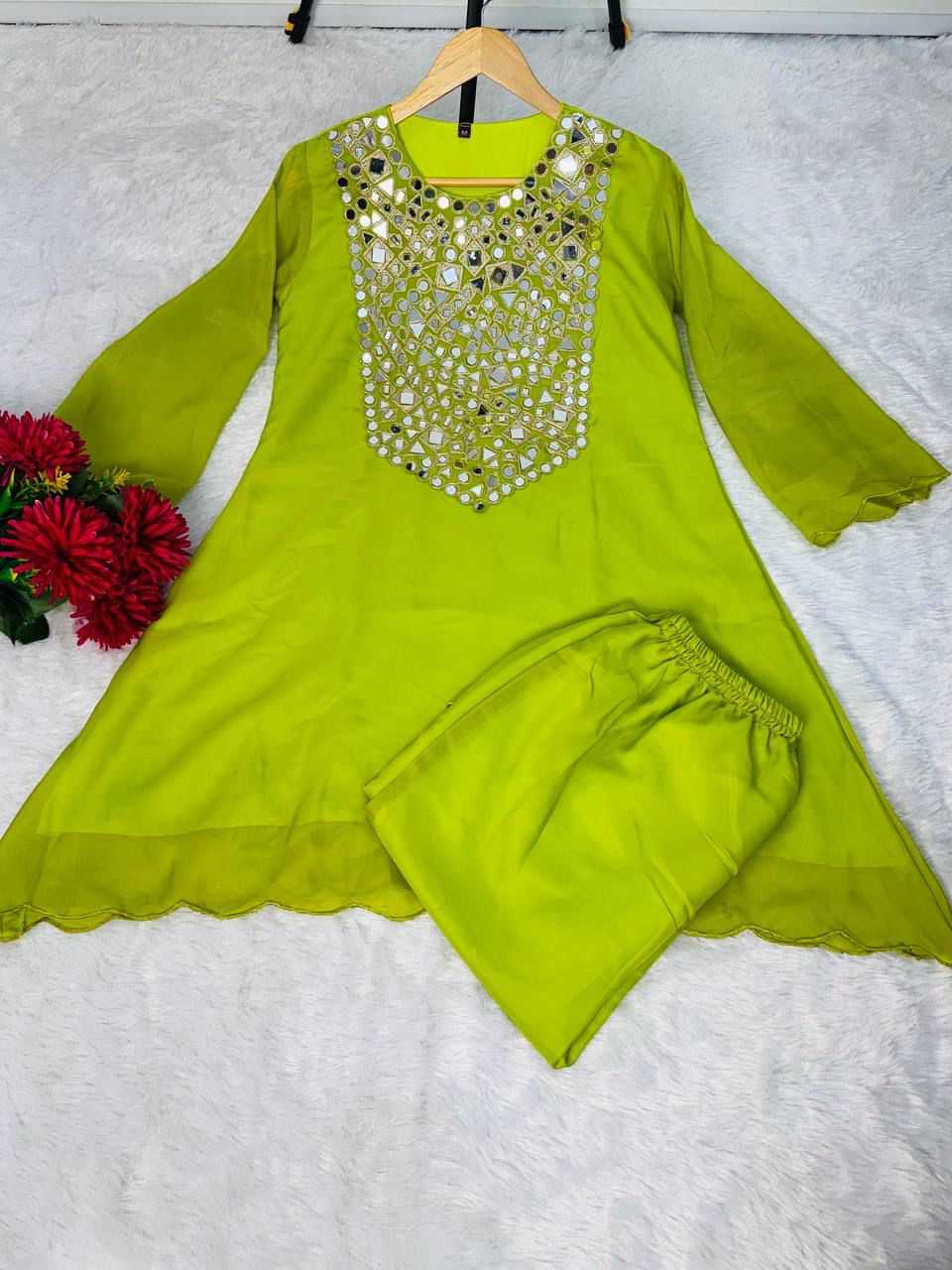 Tabby Silk Embroidery Suit