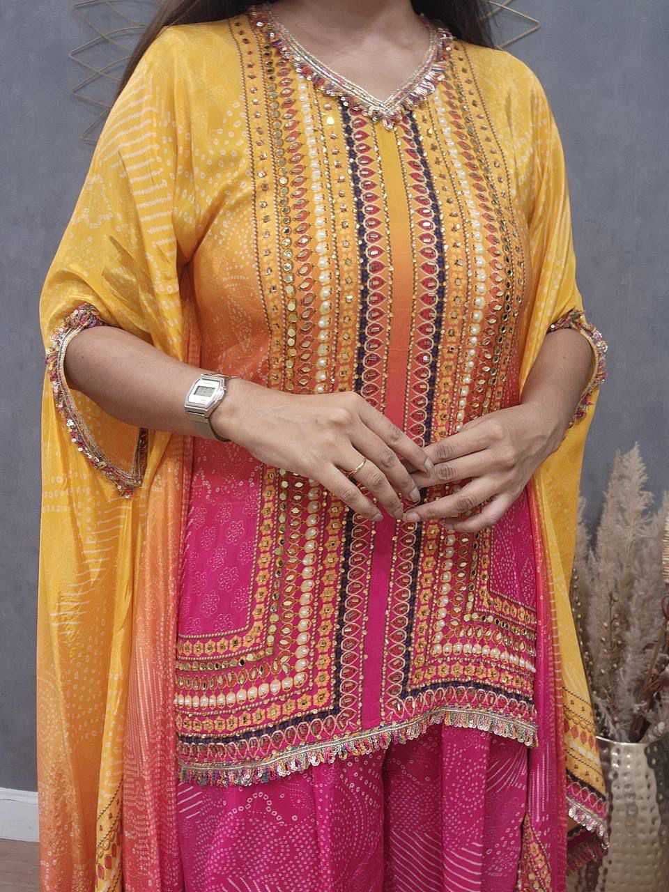 Chinon Silk Ladies Suit
