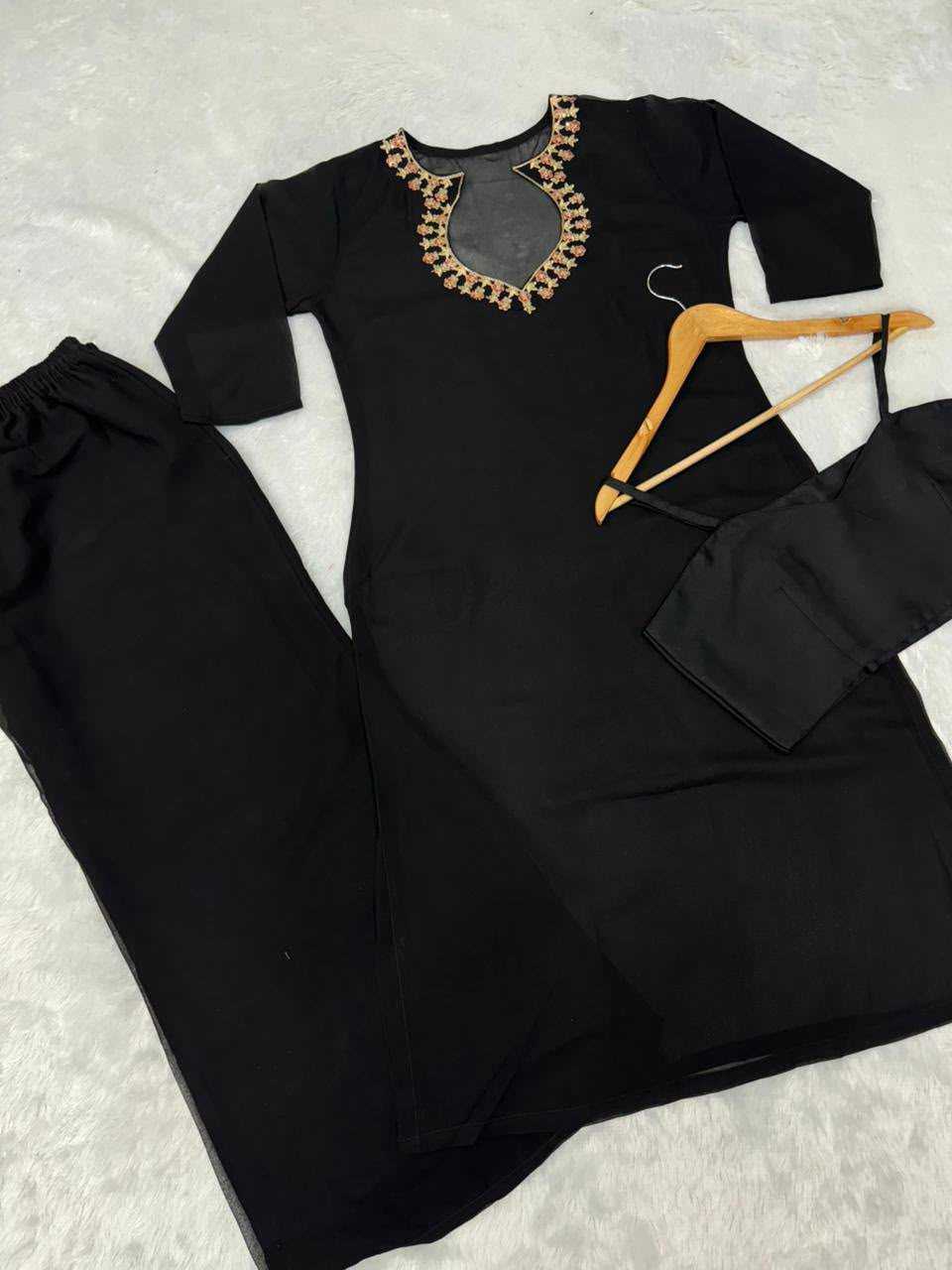 Faux Georgette Palazzo Suit