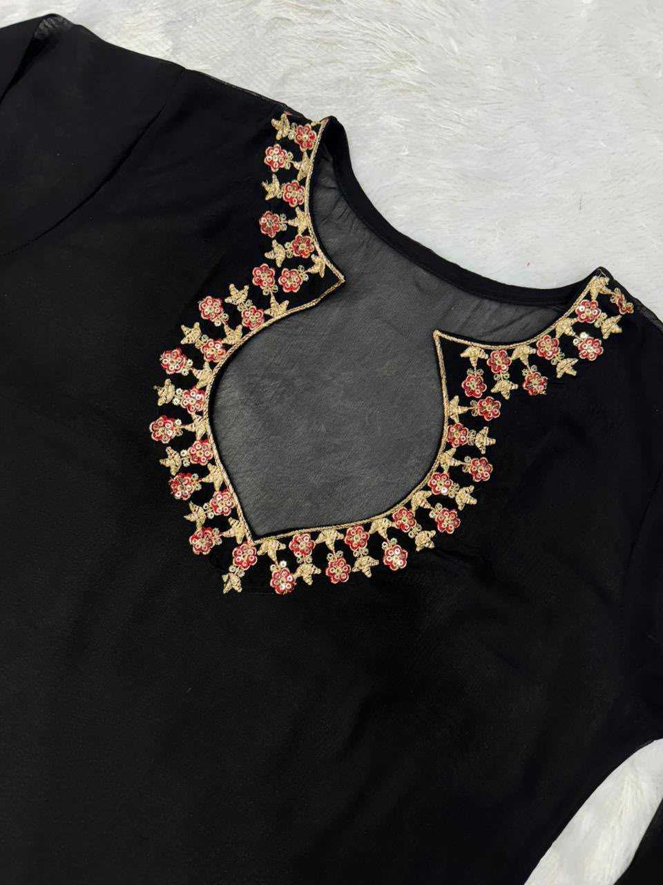 Faux Georgette Palazzo Suit