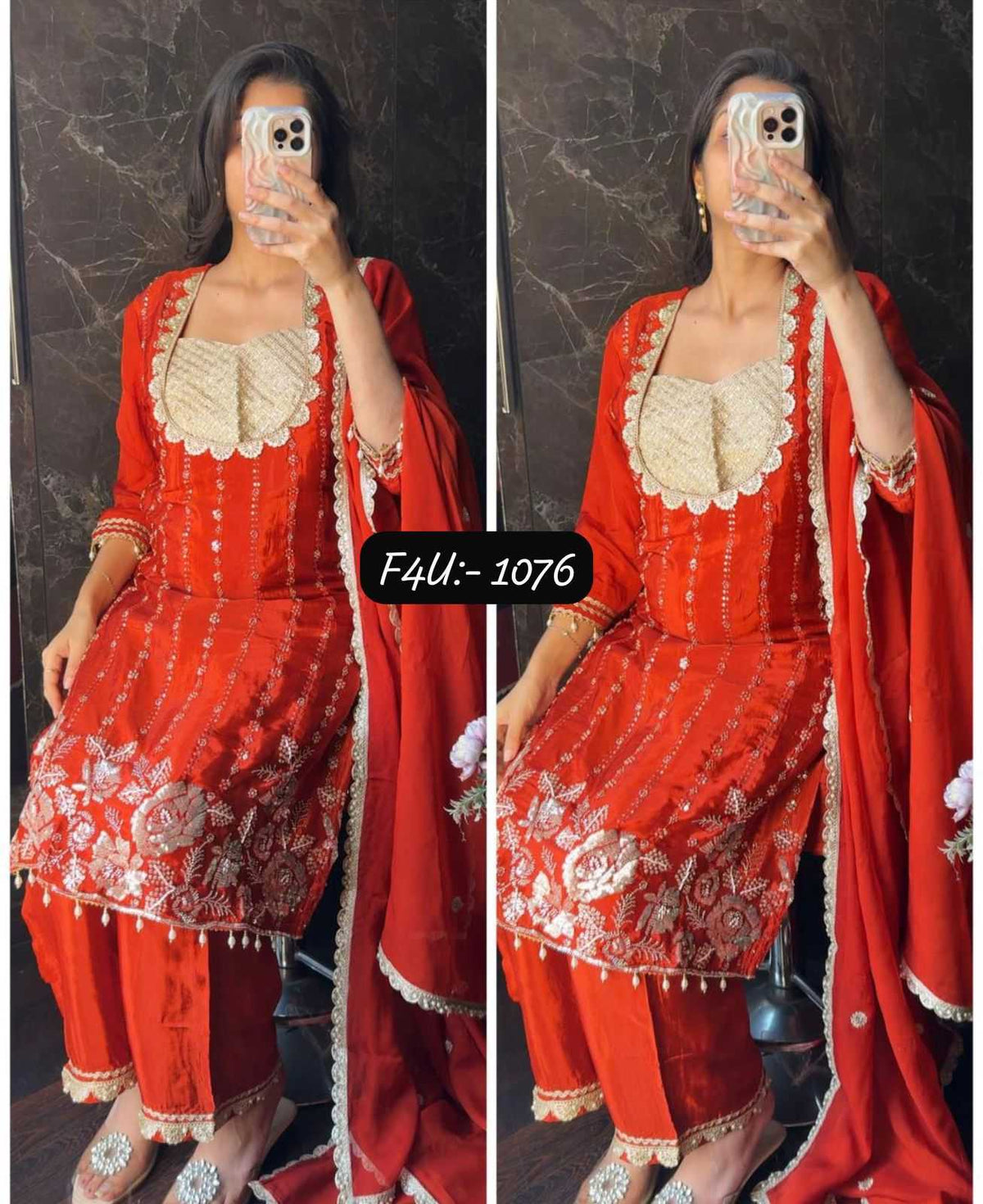 Chinon Embroidery Suit