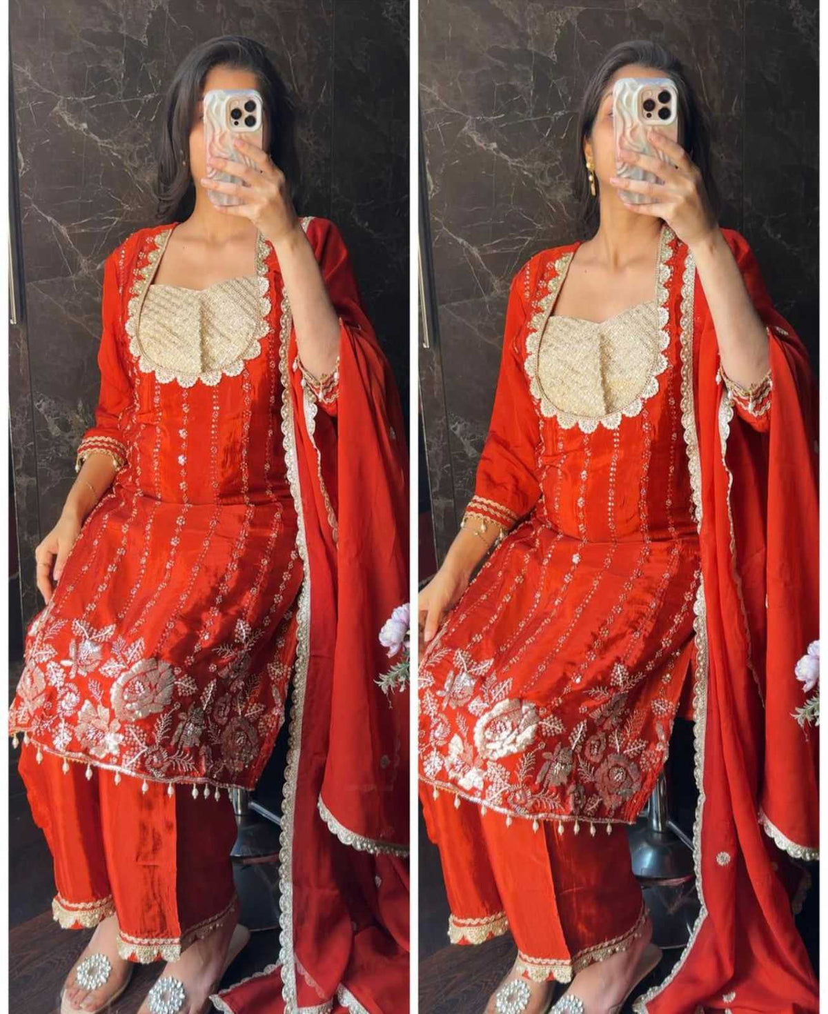 Chinon Embroidery Suit