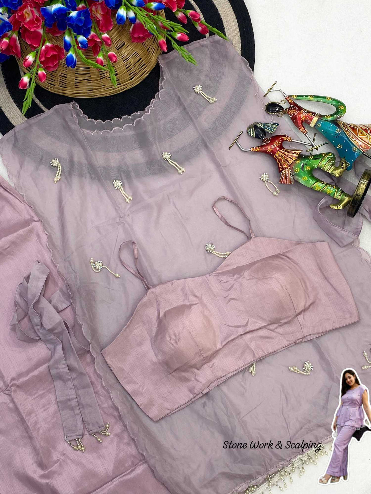 Russian Silk Ladies Suit