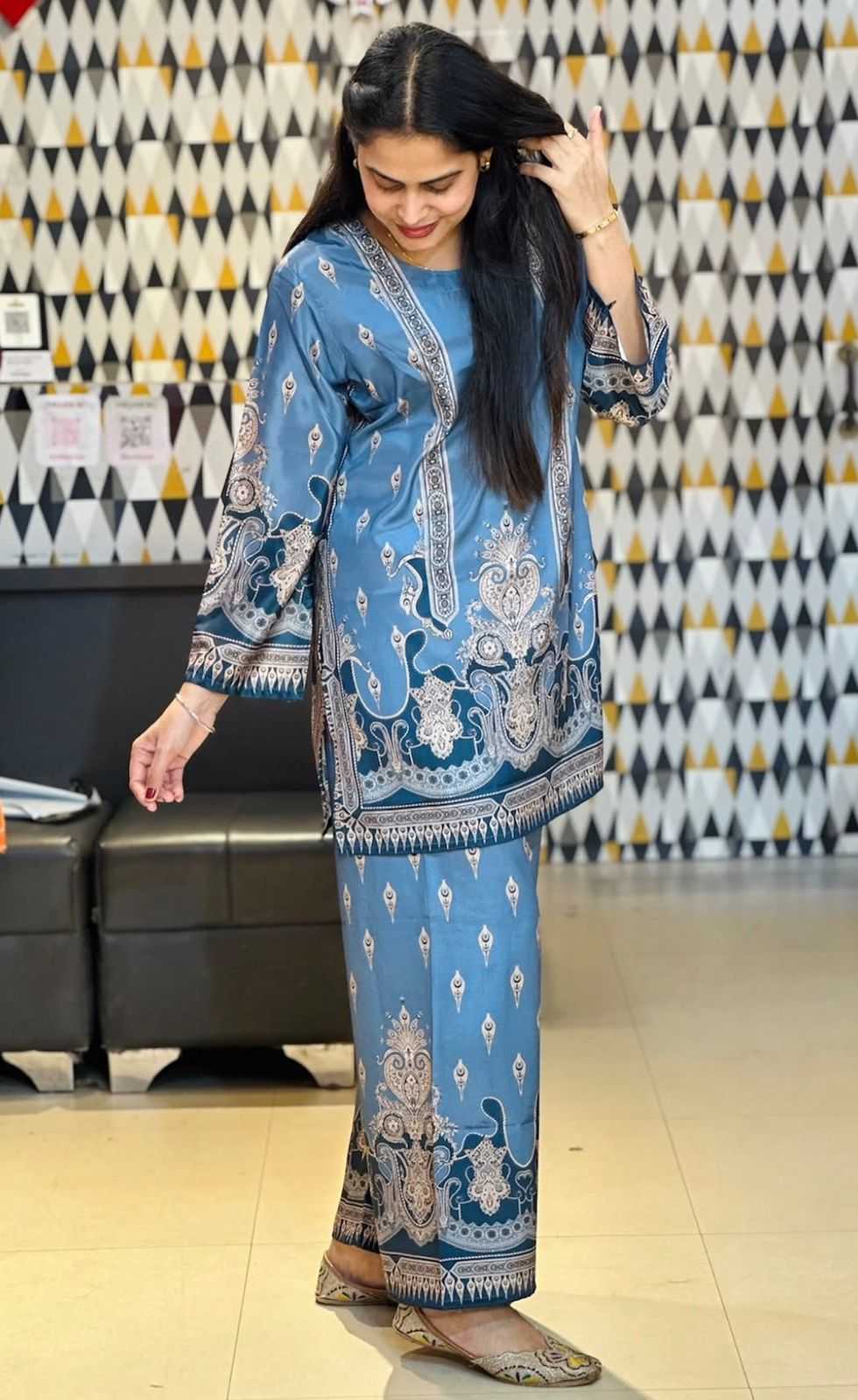 Rayon Printed Suit