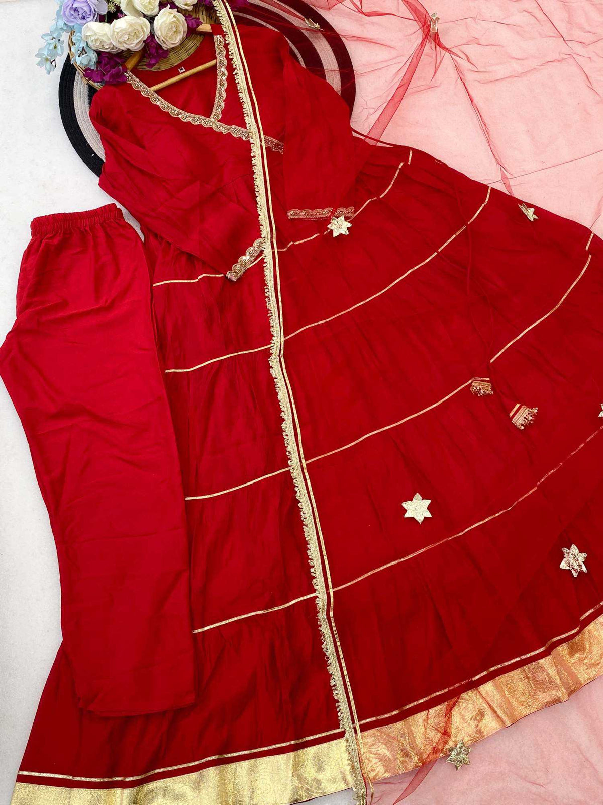 Chanderi Soft Anarkali Suit