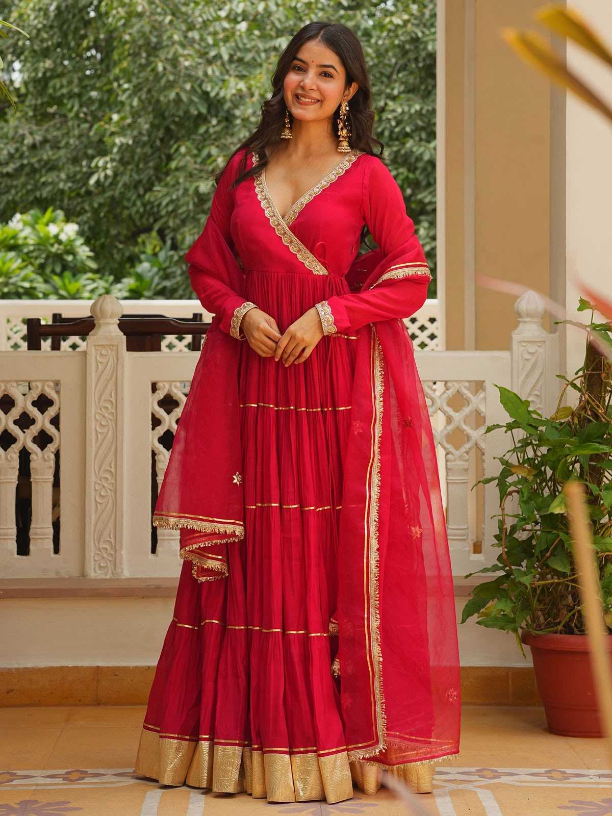 Chanderi Soft Anarkali Suit