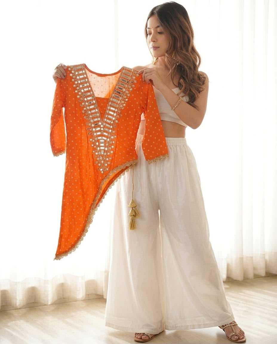 Faux Georgette Palazzo Suit 1094